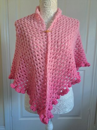 Crochet Romantic Vintage Shawl Pattern