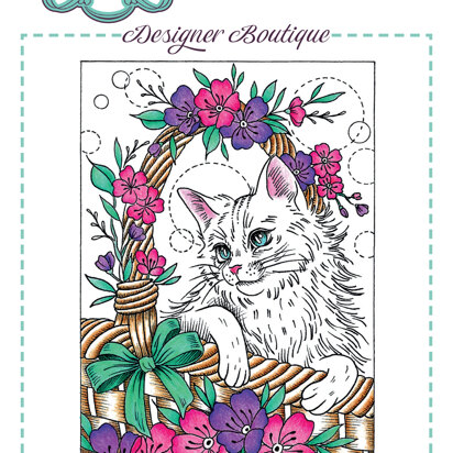 Creative Expressions Designer Boutique Smitten Kitten 6 in x 4 in Clear Stamp Set