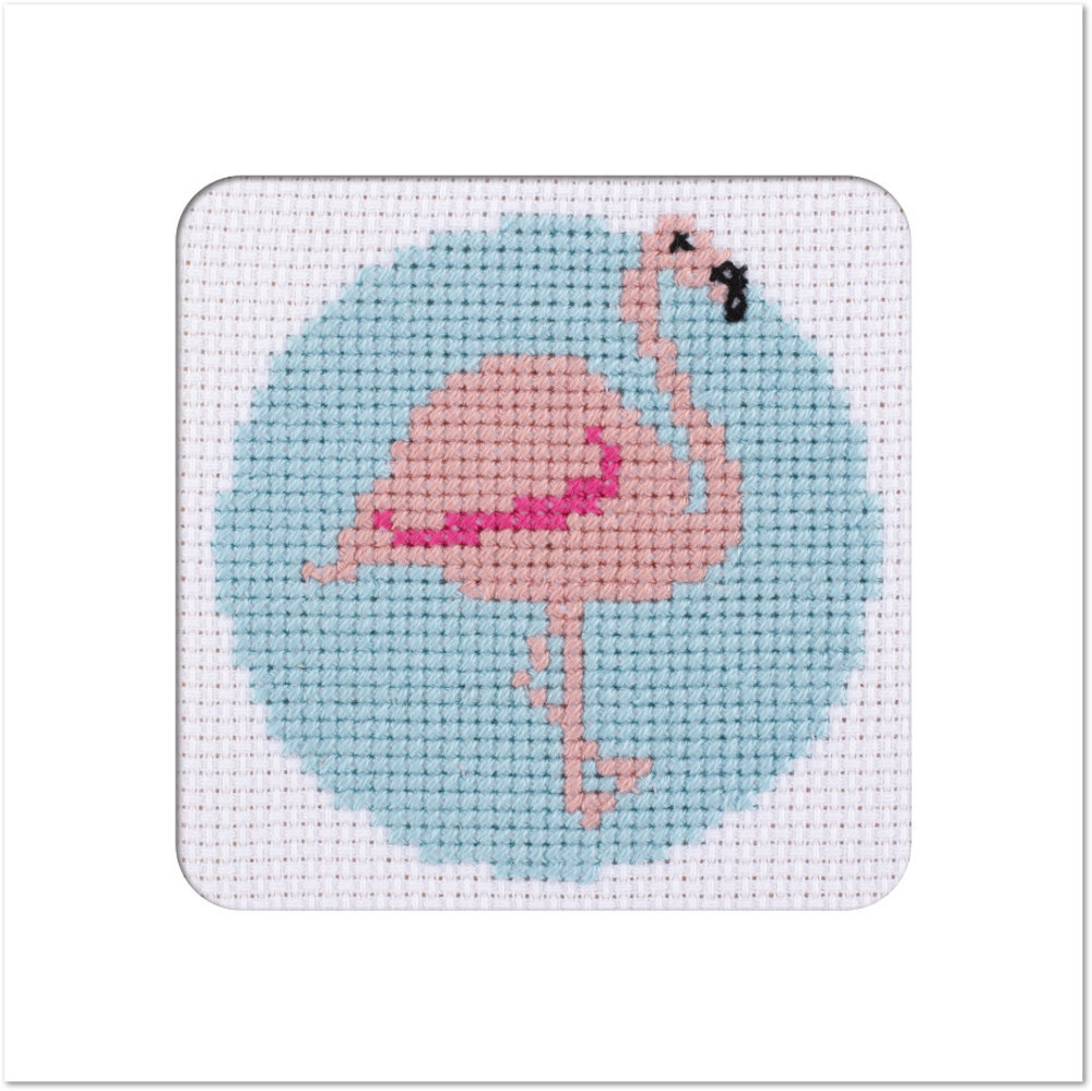 Mini Cross Stitch Kit: Flamingo – ICA Retail Store