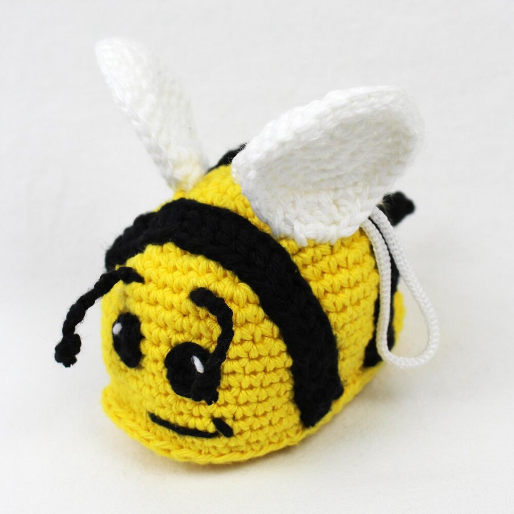 Bee Stuffed Animal, Beatrice the Bumblebee, Crochet Bee, Stuffed