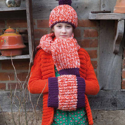 Cardigan, Hat, Scarf and Loop in Rico Essential Big and Essential Big Duo - 284 - Downloadable PDF