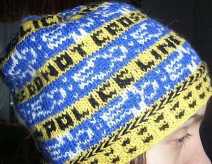 Crime scene long beanie