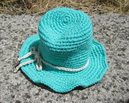 Crochet pattern summer baby hat