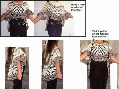 721 Chunky style Crochet Circular Shawl