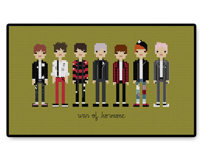 BTS War of Hormone - PDF Cross Stitch Pattern