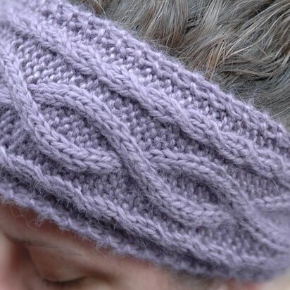 Winding paths headband - knitting pattern