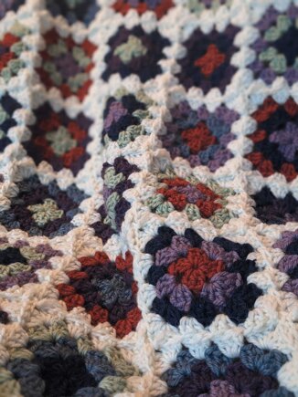 Funky granny patch blanket #2