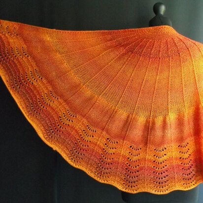 Cascade shawl 22