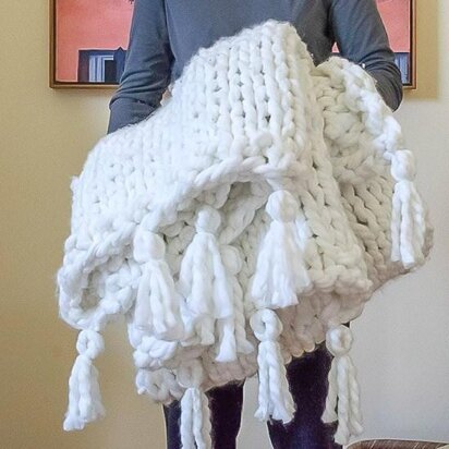 Thick, Cozy, Chunky Knit Blanket