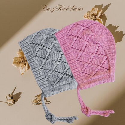 Baby Bonnet Knitting Pattern - DIY baby hat
