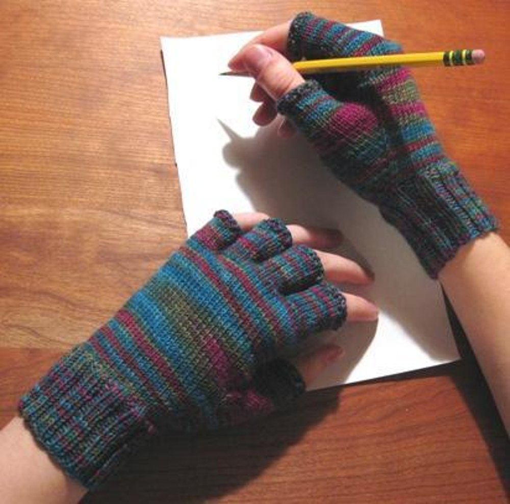 Half finger shop gloves pattern