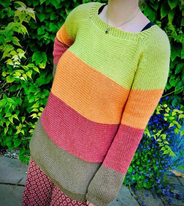 Sunset Sweater - Circular Machine Knitting Pattern