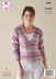 Sweater, Cardigan and Hat Knitted in King Cole Acorn Aran - 5805 - Downloadable PDF