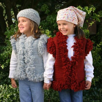 Kid's Fur-Trimmed Vest