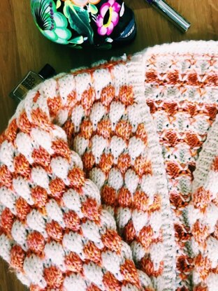 "Bubble Stitch Cardigan" - Free Cardigan Knitting Pattern For Women - Cardigan Knitting Pattern in Paintbox Yarns Simply Super Chunky