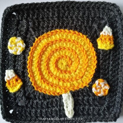 Candy Corn Granny Square