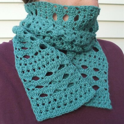 Skinny Mint Tunisian Scarf