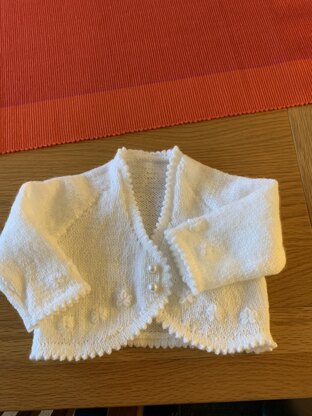 Baby cardigan and hat