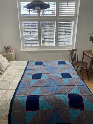 Windmill Patchwork Afghan