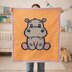 Hippo Baby Blanket Single Crochet Pattern