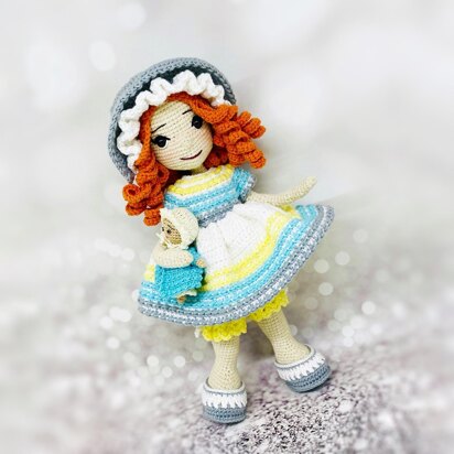 Amigurumi doll pattern, crochet doll pattern, crochet doll clothes