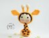 Small Giraffe Doll. Tanoshi series toy.