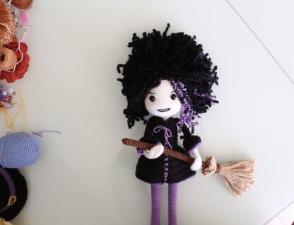 Dark Witch Halloween Doll