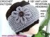 #181, KNIT LOOK CROCHETED HEADBAND