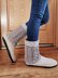 Cable Crochet Slipper Boots