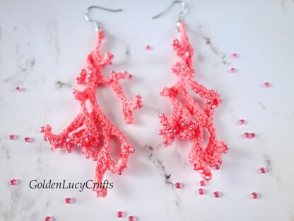 Coral Earrings