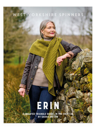 Erin Elongated Triangle Shawl in the West Yorkshire Spinners Croft DK