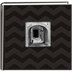 Pioneer 2-Up Embossed Photo Album 4"X6" - Black Chevron