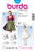 Burda Style Folklore Dress Sewing Pattern B7057 - Paper Pattern, Size 6-20