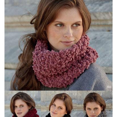 Neck Warmers in Katia Velvet Loop