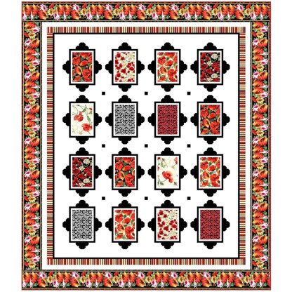 Michael Miller Fabrics Picturesque Blooms Quilt - Downloadable PDF