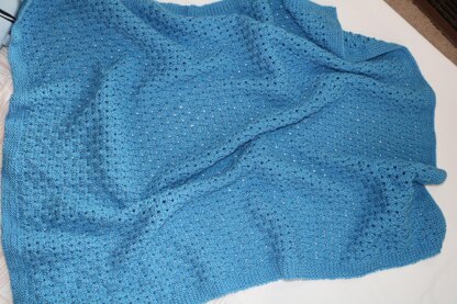 Blue Crayon Baby Blanket