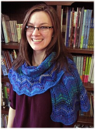 Colorama Crescent Shawl in 4 sizes