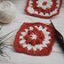 Crochet Granny Square Scarf