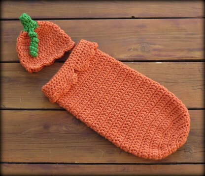 Crochet Pumpkin Hat and Cocoon Pattern