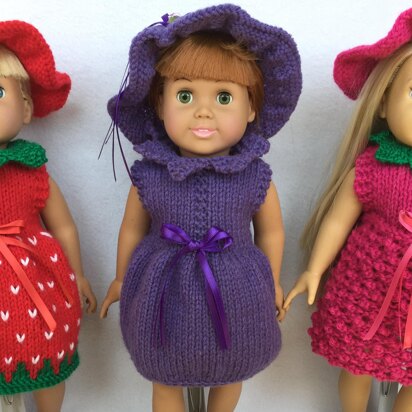 It's "Berry Cute" - Knitting Patterns fit American Girl and other 18-Inch Dolls - Immediate Download - PDF