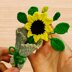 Crochet Sunflower Bouquet Keychain – PDF Pattern + Video Tutorial