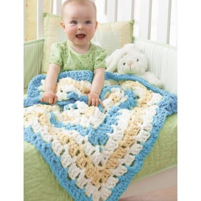 From the Middle Baby Blanket in Bernat Baby Blanket
