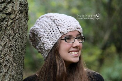 Crochet Cable Baby Beanie Pattern 260