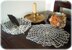 Spider's web doily and bowl