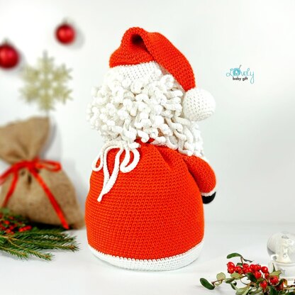 Santa Claus Christmas decoration/gift bag Crochet Pattern