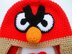 Red Bird Earflap Hat