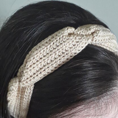 Double Twist Crochet Headband