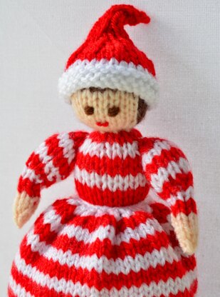 Heidi - Christmas Elf Folk Doll Knitting Pattern