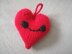 Toy knitting pattern Valentine's Day Baymax and the heart Valentine's