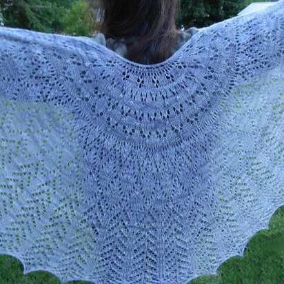 Whispering Wings Lace Shawl